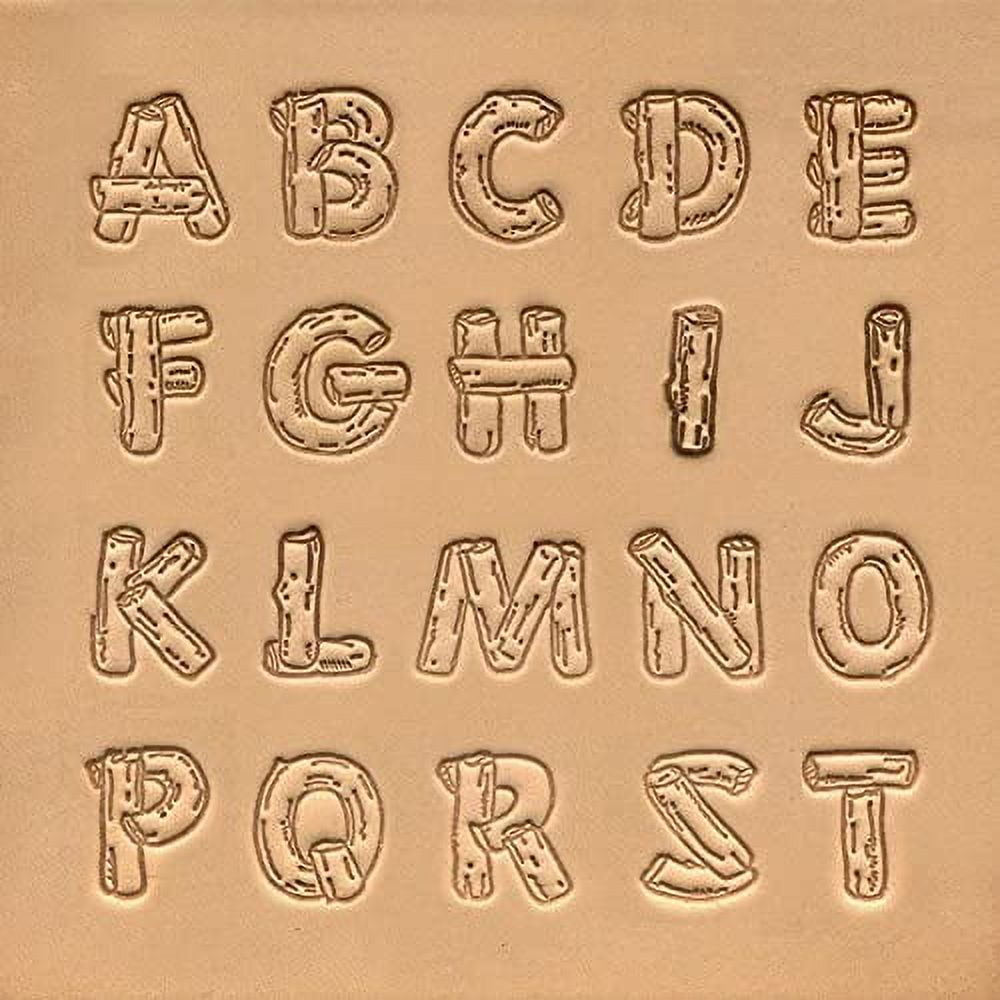 3 Pcs Leather Stamping Capital Lowercase Alphabet Numbers Stamp Set 