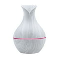 thumbnail image 1 of Wood Grain Aromatherapy Essential Oil Diffuser, Cool Mist Humidifier, Quiet Aroma Machine for Large Room Baby Bedroom Home Fragrance (White), 1 of 2