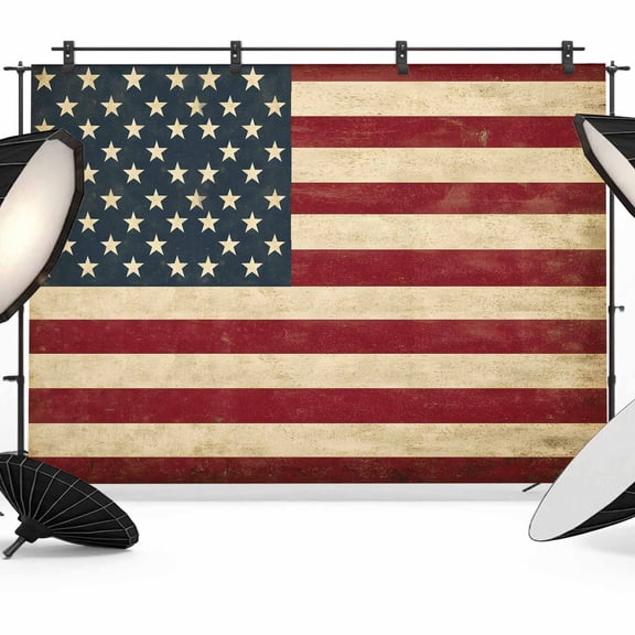 Wood Grain Backdrop for Photography, American Flag Vintage USA Flag Photo Backdrop Portrait Background Party Banner Photo Backgrounds for Studio Booth Props, 12x8ft