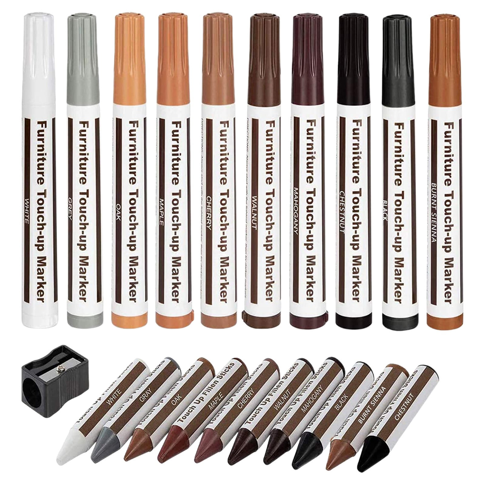 Wood Grain Color Replenish Pen Set Scratch & Paint Fix Kit For Furniture & Flooring 5ML Wall