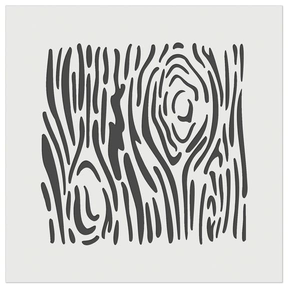 Wood Grain DIY Cookie Wall Craft Stencil - 3.5 Inch