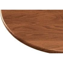 Wood Grain Elastic Table Cover, High Quality Vinyl, Fleece Backing, Oak – Measures 42" x 68" Oval/Oblong