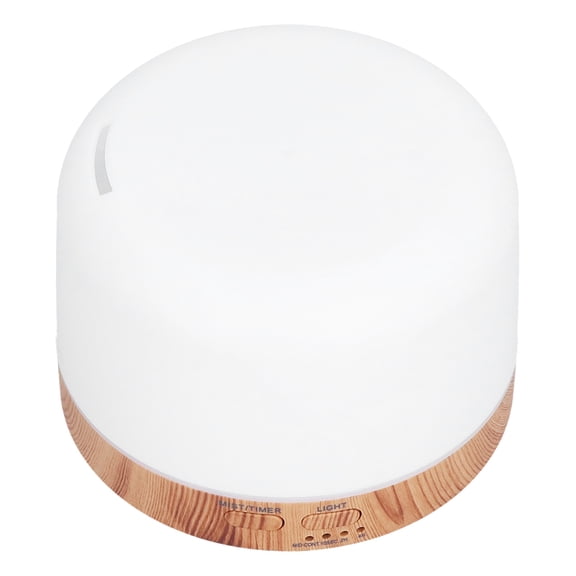 Wood Grain Essential Oil Diffuser 300ml Cool Mist Air Humidifier with 7 Color Changing LED Lights Whisper Quiet Aromatherapy Mist Diffuser for Bedroom Home US Plug 10 inches / 25.4 cm