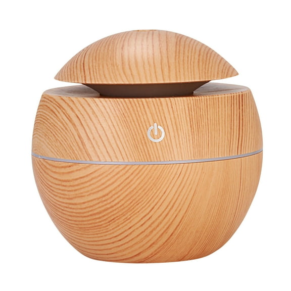 Wood Grain Humidifier Colorful Night Light Aromatherapy Machine USB Household Humidifier Water Replenisher Desktop Humidifier, Smart Household Appliances