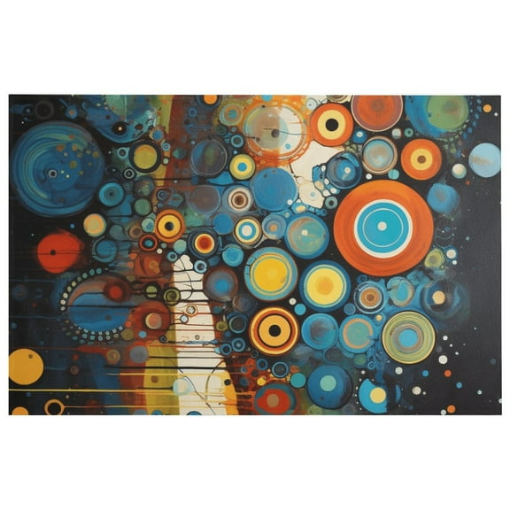 Wood Grain Particles Washable Carpet, Non Slip Carpet Mat for Living Room Bedroom