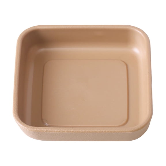 Wood Grain Decorative Tray Shatterproof Lightweight Serving Plate for Snacks Tea Tableware
