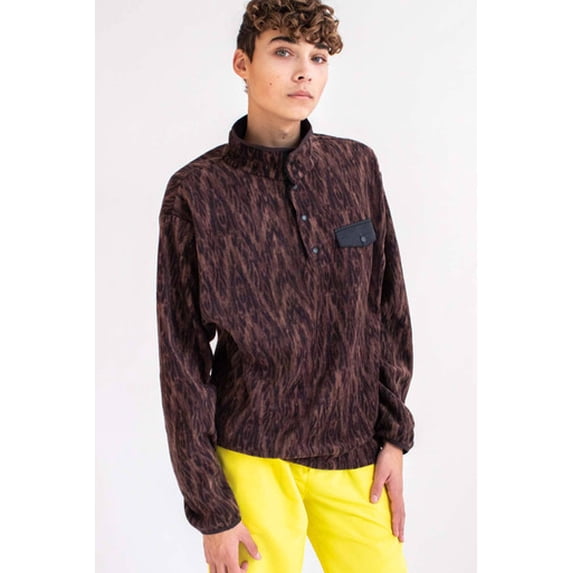 Ragstock Wood Grain Polar Fleece Pullover