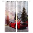 thumbnail image 1 of Wood Grain Red Car Retro Texture Curtains For Living Room Bedroom Window Treatment Blinds Finished Drapes Kitchen Curtains, 1 of 5