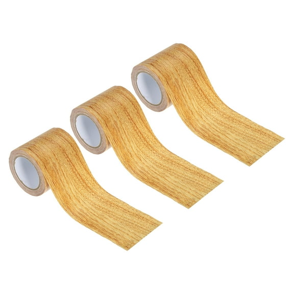 Wood Grain Repair Tape 2.2"X15' Self Adhesive Realistic Textured Repair Tape Patch, Natural Oak, 3 Pack