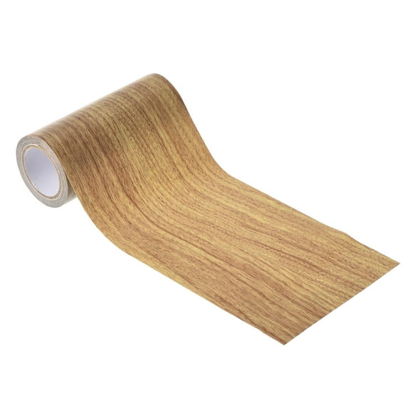 Wood Grain Repair Tape 4.7"X15', Self Adhesive Realistic Patch, Brown Oak
