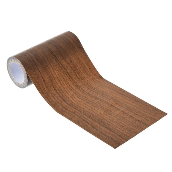 Wood Grain Repair Tape 4.7"X15', Self Adhesive Realistic Patch, Dark Brown Oak
