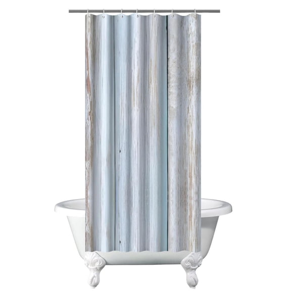 Wood Grain Shower Curtain Rustic Wood Texture Weathered Wood Wooden Pattern Vintage Hardwood Texture Farmhouse Style Natural Wood Texture Background Waterproof Fabric with Hooks