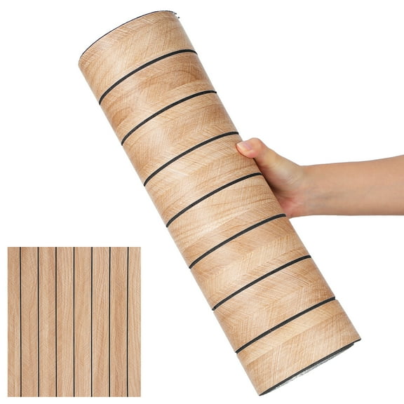 Wood Grain Slat 3D Wall Panel -13x 98''Soundproof Self-Adhesive Wall Sticker,Thickened Moisture Resistant Removable PVC Slat