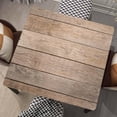 thumbnail image 1 of Wood Grain Square Tablecloth Fitted Table Cover with Elastic Edge Wooden Cloth Washable Tablecloths Wipe Clean for Indoor Outdoor Home Farmhouse, Fit for 32"x32" Tables, Style-10, 1 of 4