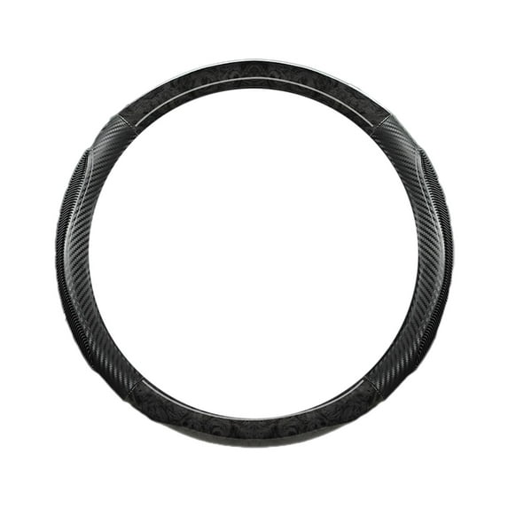 Wood Grain Steering Cover, Luxurious and Elegant Car Interior for Men Women, Round Shape Grip