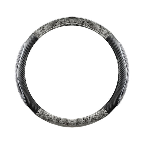 Wood Grain Steering Wheel Cover,Silicone Non-Slip Grip,Durable Car Handle Protector,Lightweight Thin Steering Pad,Four Season Comfortable Driving Accessory,Universal 36-40cm Fit,Easy Install