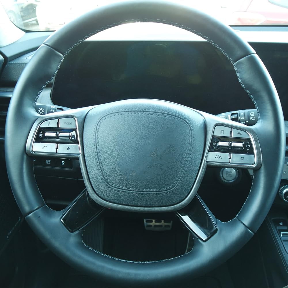 Wood Grain Steering Wheel Cover Trim Compatible With 20202024 Kia
