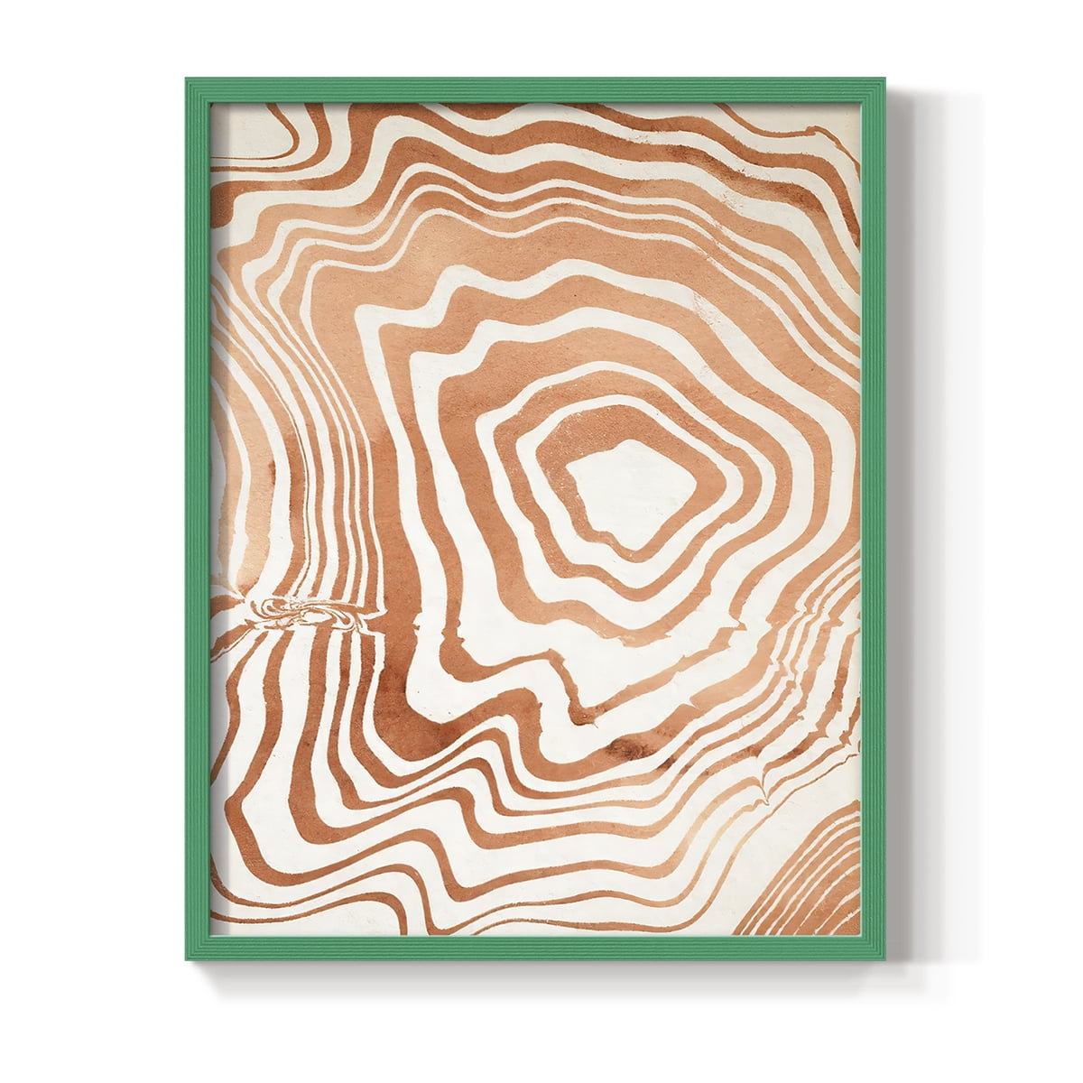Wood Grain Suminagashi I Framed Print - Solid Wood in Single Picture Frame Solid Wood 2 Framed Print
