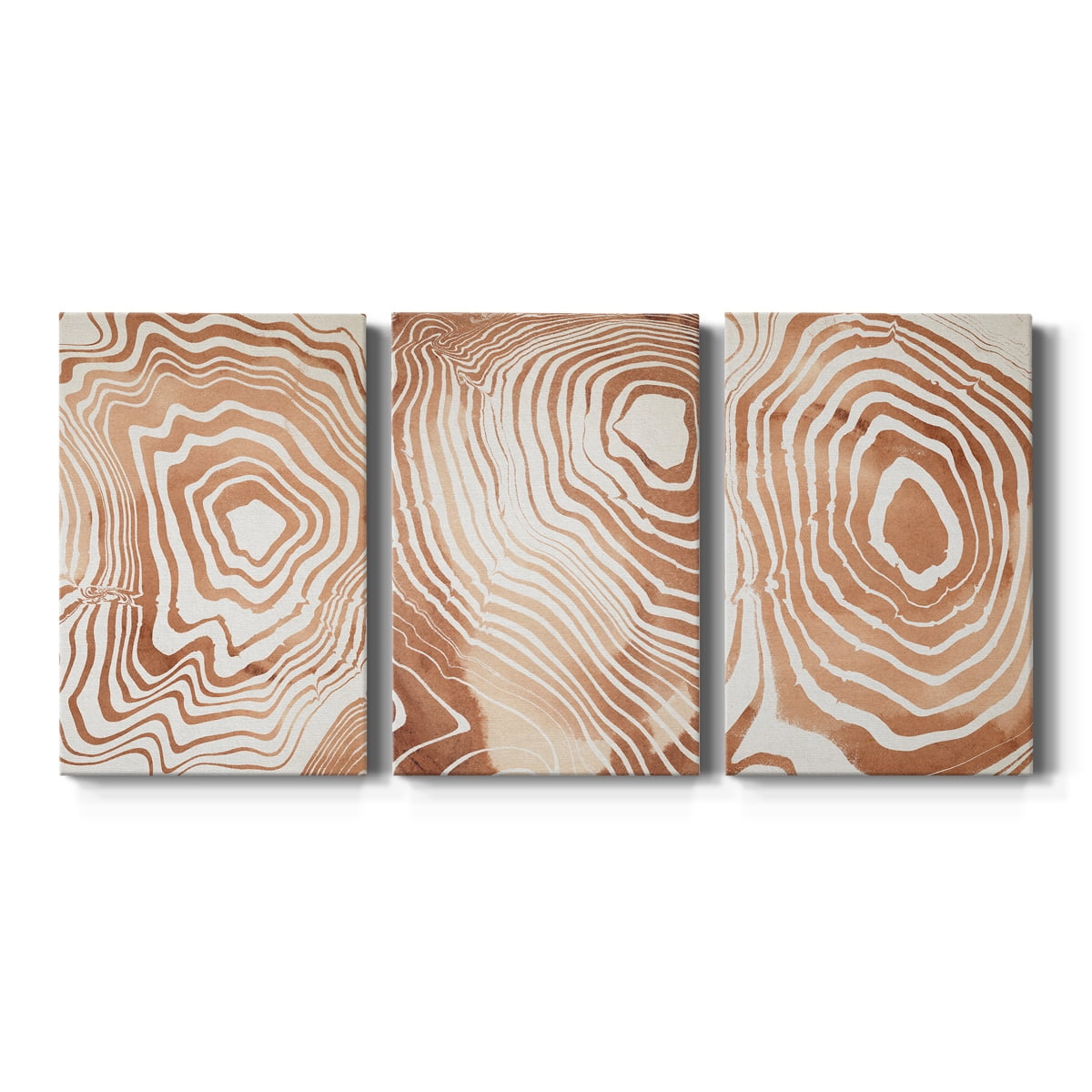 Wood Grain Suminagashi I Premium Gallery Wrapped Canvas - Ready to Hang - 32 x 48 Each