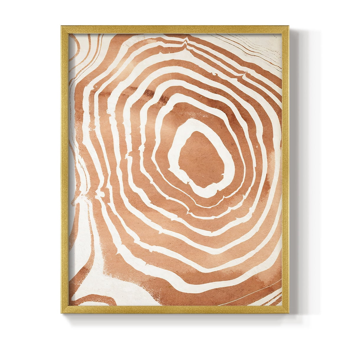 Wood Grain Suminagashi III Framed Print - Solid Wood in Single Picture Frame Solid Wood 2 Framed Print
