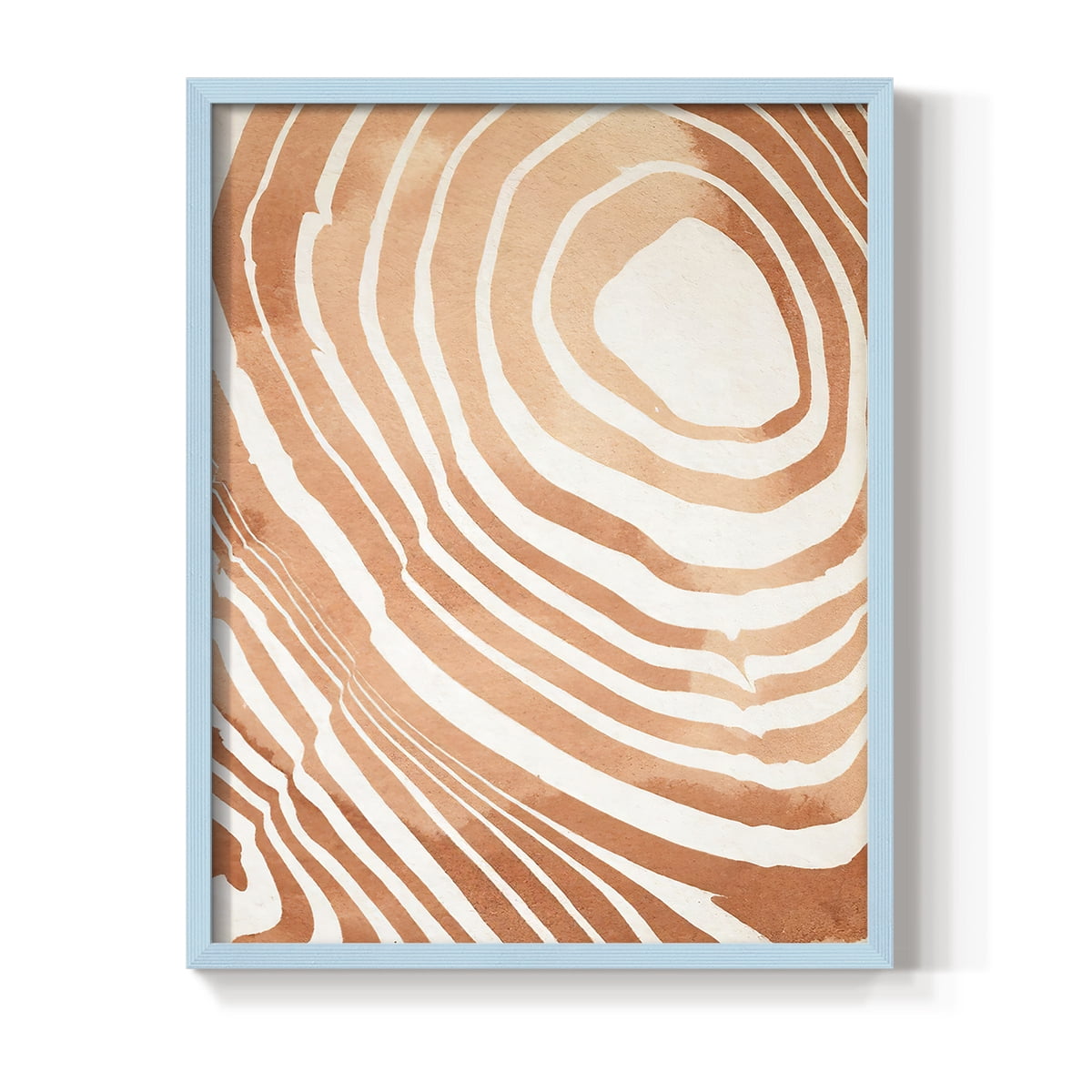 Wood Grain Suminagashi IV Framed Print - Solid Wood in Single Picture Frame Solid Wood 2 Framed Print