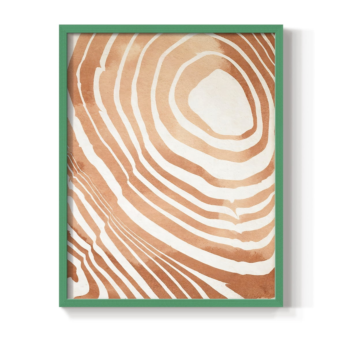 Wood Grain Suminagashi IV Framed Print - Solid Wood in Single Picture Frame Solid Wood 2 Framed Print