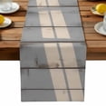 thumbnail image 1 of Wood Grain Table Runner, White Wood Texture Light Shadow Country Simple Kitchen Table Runners Dress Scarves for Table Decorations Party/Restaurant/Indoor Outdoor Use, 13x108in, 1 of 9
