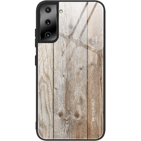 Wood Grain Tempered Glass Ultra Thin Phone Case for Samsung Galaxy Note 20 Ultra 10 Pro 9, Featured Back Cover(M04,Note 10 Pro)