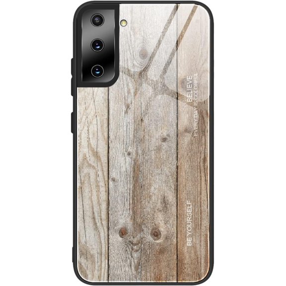 Wood Grain Tempered Glass Ultra Thin Phone Case for Samsung Galaxy Note 20 Ultra 10 Pro 9, Featured Back Cover(M04,Note 20 Ultra)