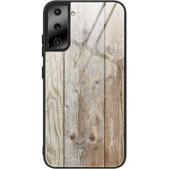 Wood Grain Tempered Glass Ultra Thin Phone Case for Samsung Galaxy Note 20 Ultra 10 Pro 9, Featured Back Cover(M04,Note 9)