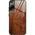 thumbnail image 1 of Wood Grain Tempered Glass Ultra Thin Phone Case for Samsung Galaxy S10 Plus E S9 Plus, Featured Back Cover(M05,S9 Plus), 1 of 6