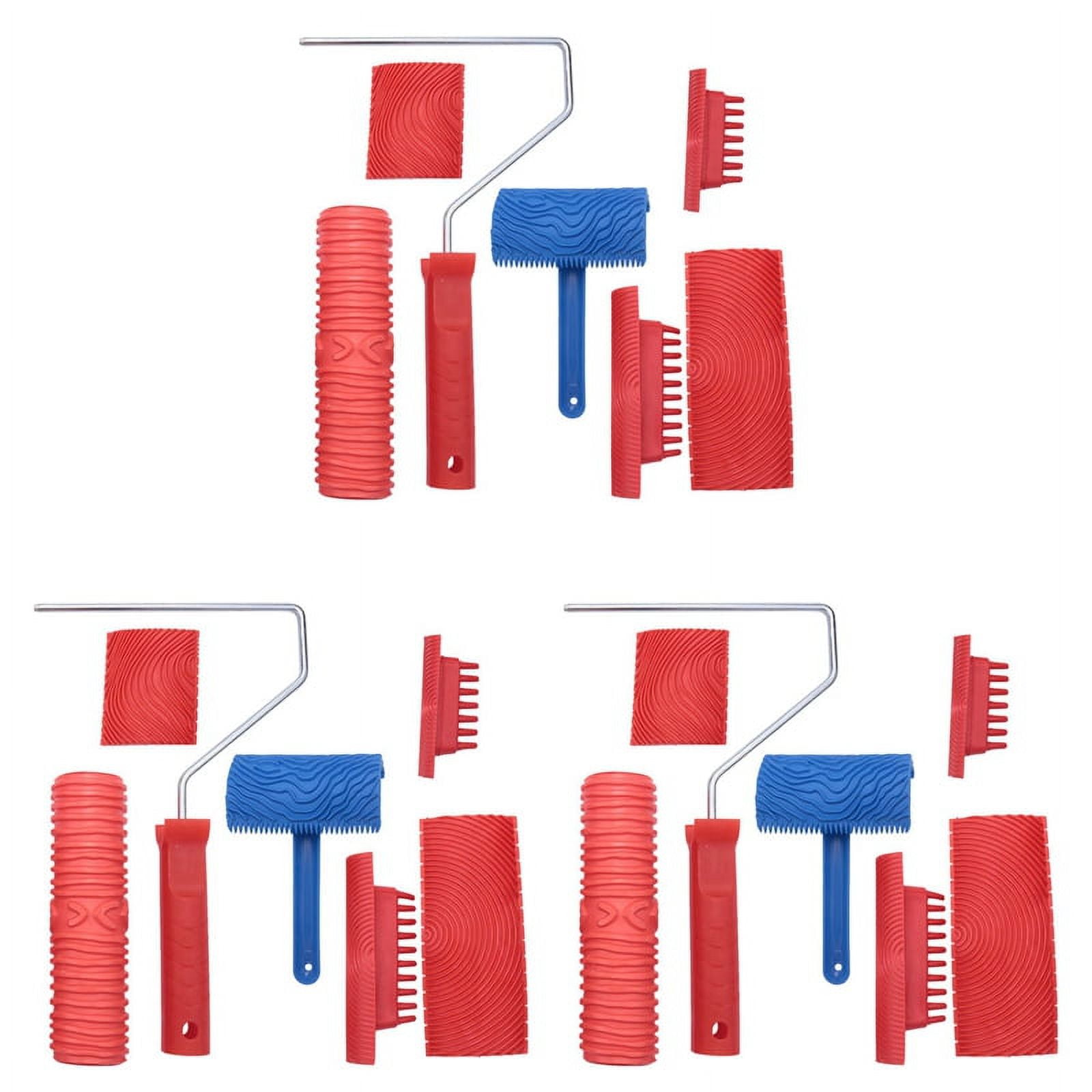 Wood Grain Tool Set, 18Pcs 7 Inch Graining Painting Tool Wood Texture Paint Roller Wood Pattern