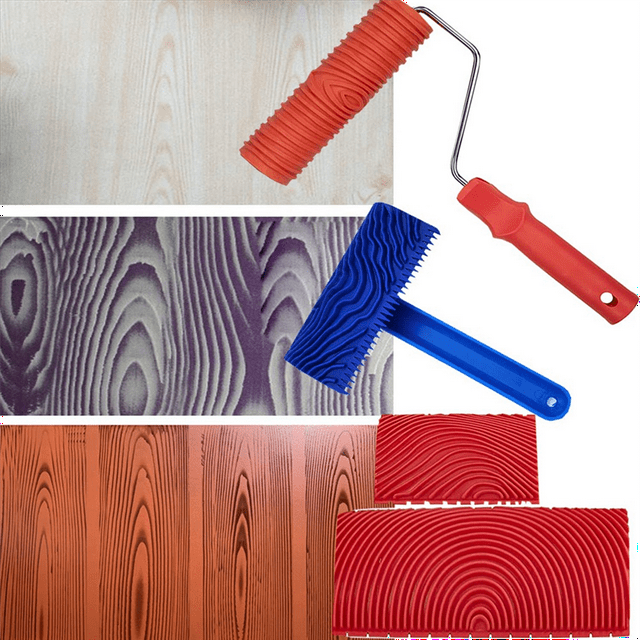4 Pcs Wood Gain Tool, Wood Gaining Painting Tool, Textue