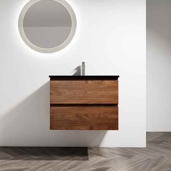 Wood Grain Vanity for Multiple Rooms - Decorate Your Bathroom, Bedroom, or Guest Room