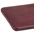 thumbnail image 1 of Wood Grain Vinyl Elasticized Banquet Table Cover, Crafted With Wipe-Free Vinyl, Soft Fleece Backing, Home Décor - Measures 60" x 30" Oblong, 1 of 4