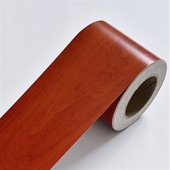 Wood Grain Waist Line Baseboard Wall Stickers Living Room Bathroom Mirror Border Decals Waterproof Self Adhesive Decor Wallpaper