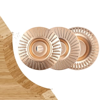 Wood Grinding Disc for Angle Grinder, 3PCS 4" Grinding Wheels, Wood Carving Sanding Disc for Polishing, Grinding, Shaping & Wood Cutting
