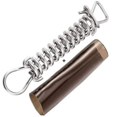 Wood Grip 10 Pack Swimming Pool Cover w/ Stainless Steel Spring & Vinyl Cover - Winter Safety