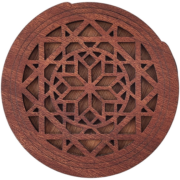 Wood Guitar Sound Hole Cover Feedback Buffers Flat Round Camel 105x8mm