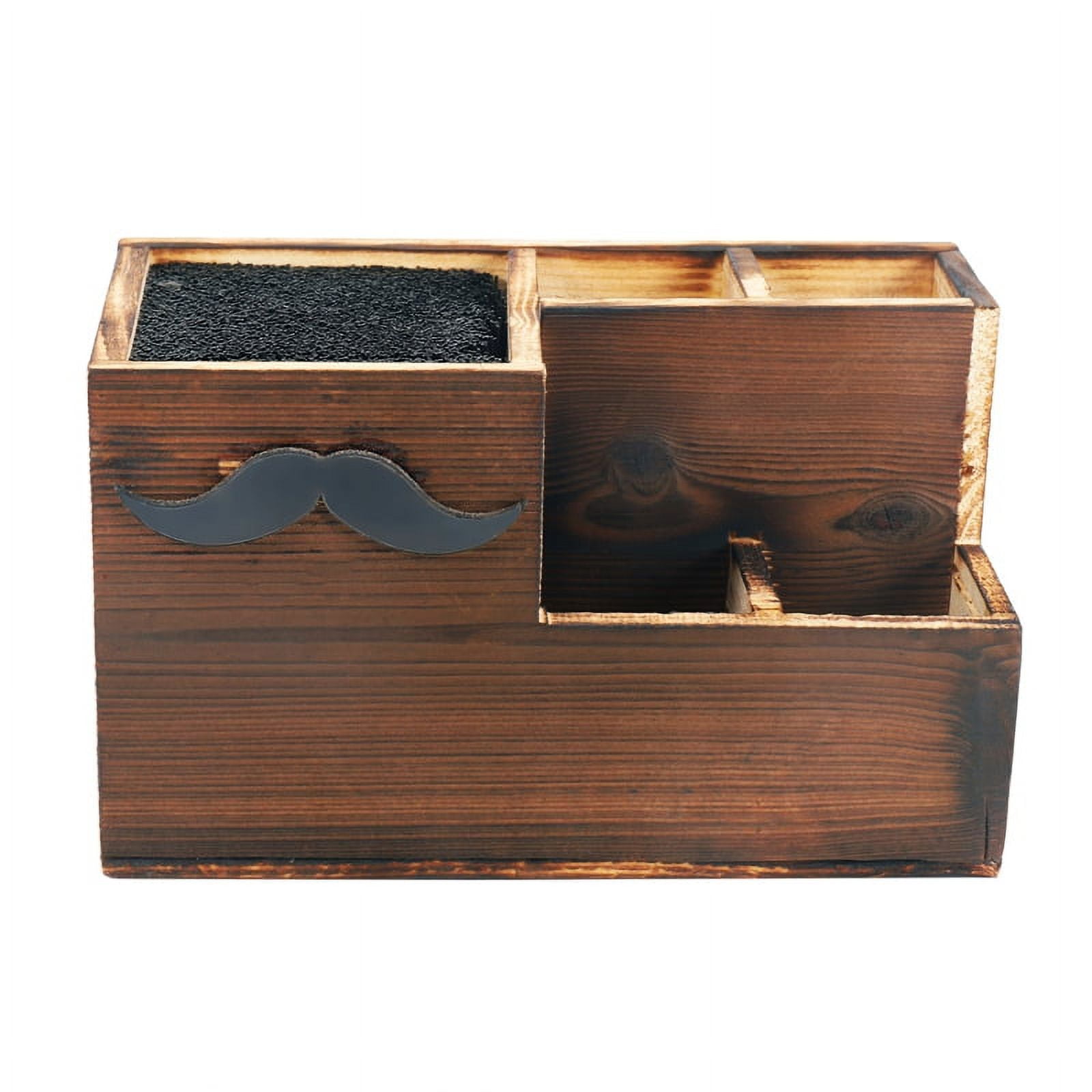 Wood Hairdressing Tool Box Hair Shear Holder Hair Cutting Scissors Rack