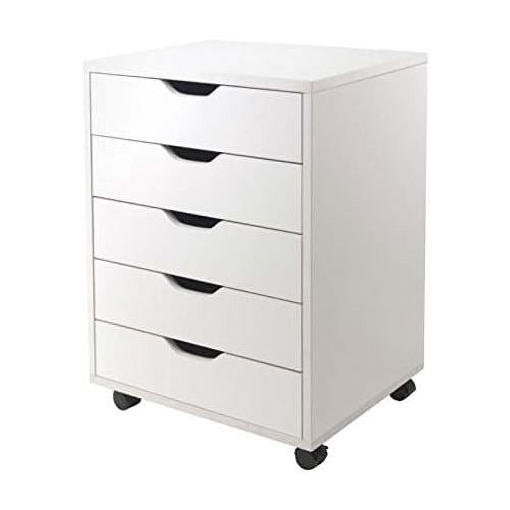 Winsome White 5-Drawer Versatile Storage Cabinet for Home Office