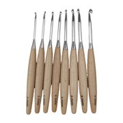Wood Handle Crochet Hook Ergonomic Crochet Needle 3.0mm-6.5mm for Knitting Craft
