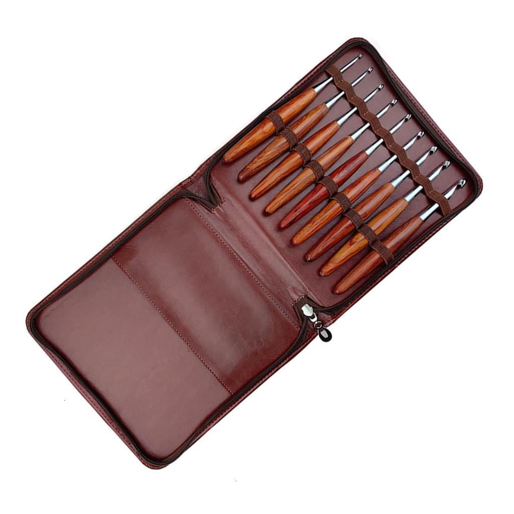 Wood Handle Crochet Hook Ergonomic Crochet Needle 3.5mm-8.0mm for Knitting Craft