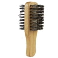 thumbnail image 1 of Wood Handle Men's Beard Brush Men Mustache Brushes Comb Double-sided Facial Hair Brush Male Face Message Shaving Brush Tool, 1 of 7