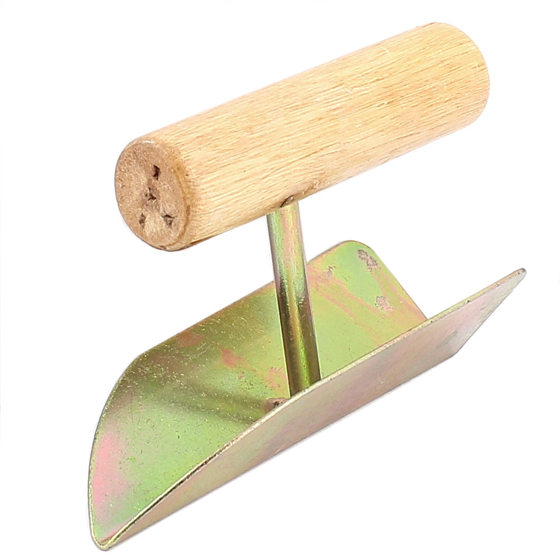 Wood Handle Outside Inside Drywall Corner Trowel Tool Bronze Tone