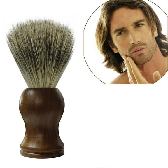 Wood Handle Shaving Brush for Barber Hair Grooming Pure Durable Men's Grooming Tool