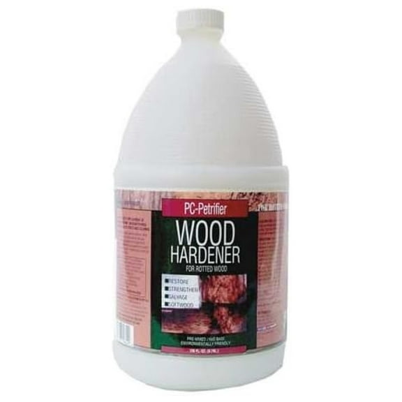 Wood Hardener, 1 gal, Milky White, Bottle