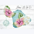 Wood Hawaii Wall Sign Maui No Ka Oi 24" X 18"