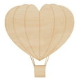 thumbnail image 1 of Wood Heart Hot Air Balloon Cutouts 20-inch, 1/8 inch Thick, Pack of 1 Hot Air Balloon Decorations for Nursery/Valentines, by Woodpeckers, 1 of 4