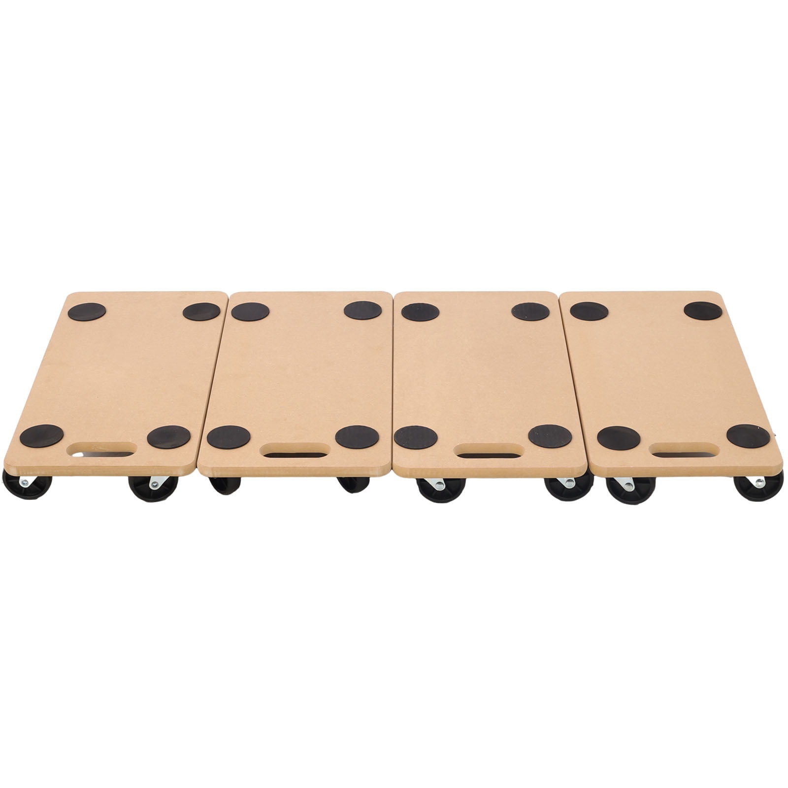 Wood Heavy Duty Three Wheeled Furniture Dollies for Easy Mobility 500 lbs Capacity Multipurpose Indoor & Outdoor Movers